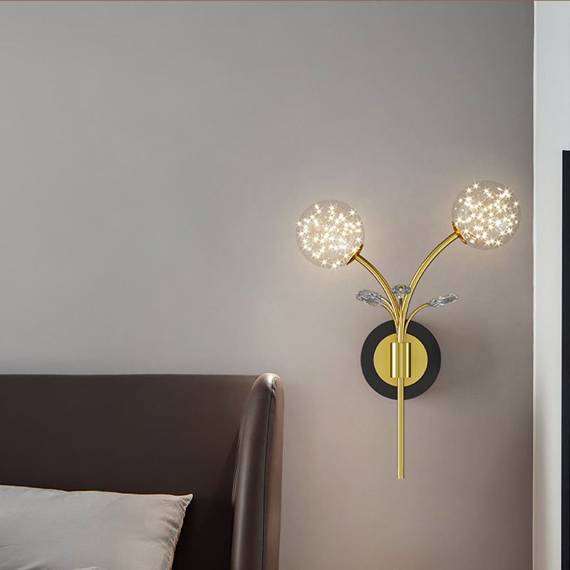 Modern Unique Shape Wall Mount Light Fixture 2 Light Wall Light Sconce