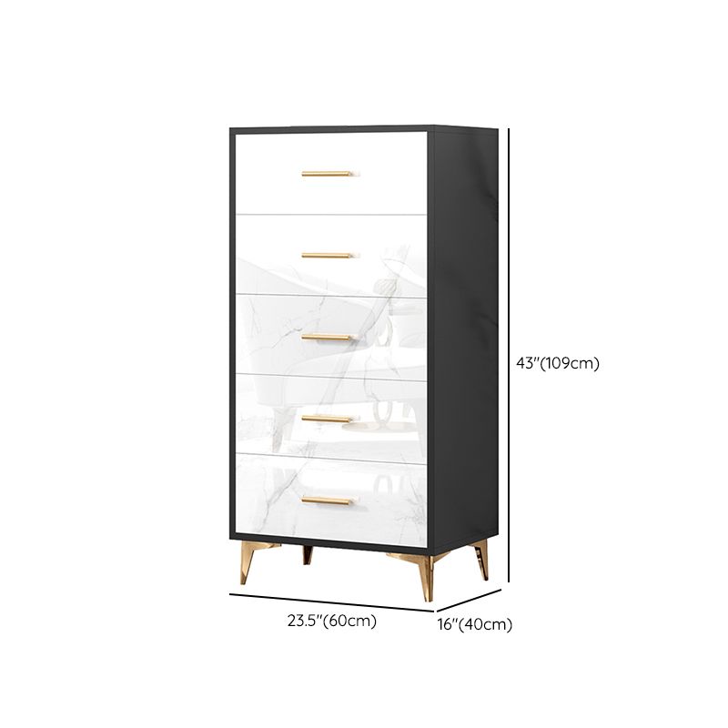 Modern Dresser Manufactured Wood Storage Chest Dresser with 3/4/5/6 Drawers