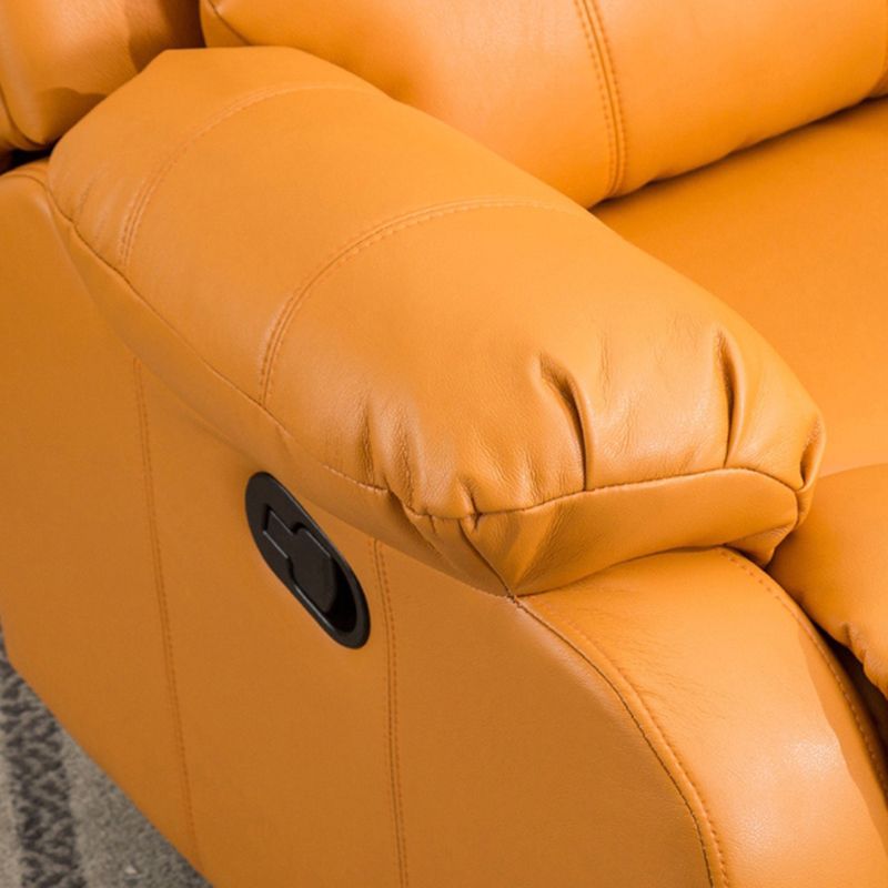 36.6" Wide Faux Leather Recliner Pillow Top Arm Recliner with Massage & USB Cord