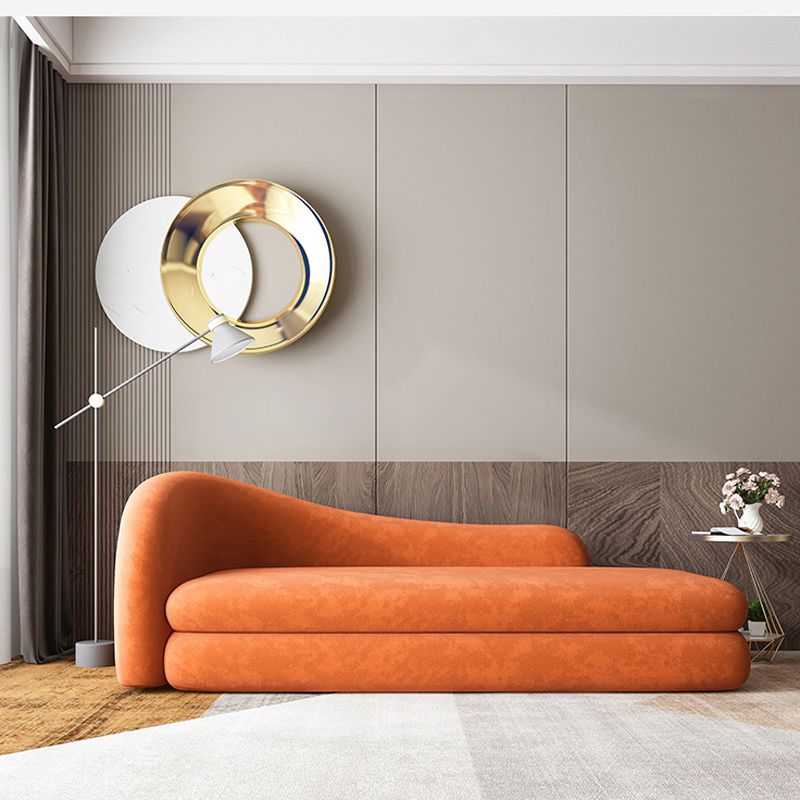 Divano posteriore a stretto ultra-moderno da 30,71 "divano in smoking curvo alto per l'appartamento
