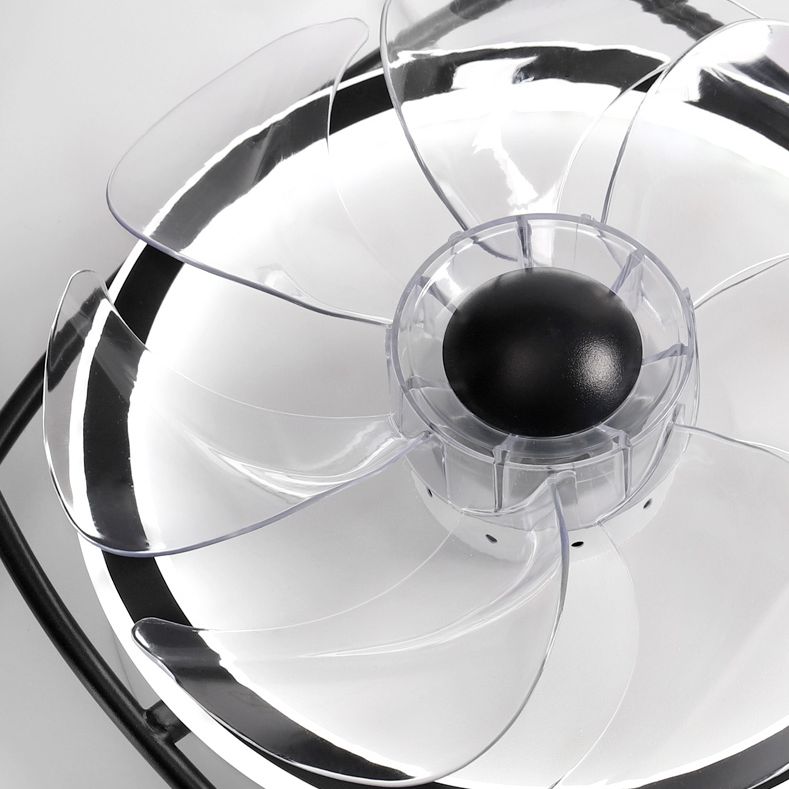 Nordic Round Flush Mount Lüfter Leuchtung Acryl Schlafzimmer LED SEMI Flush Leuchte