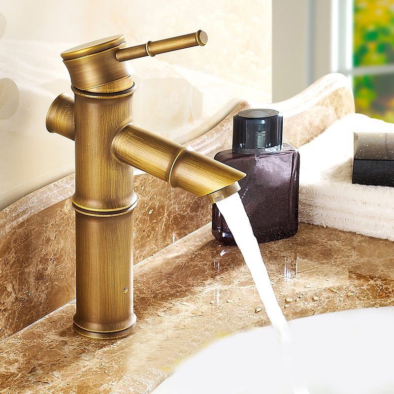 One Hole Faucet Country Vessel Sink Bathroom Faucet with Single Lever Handle