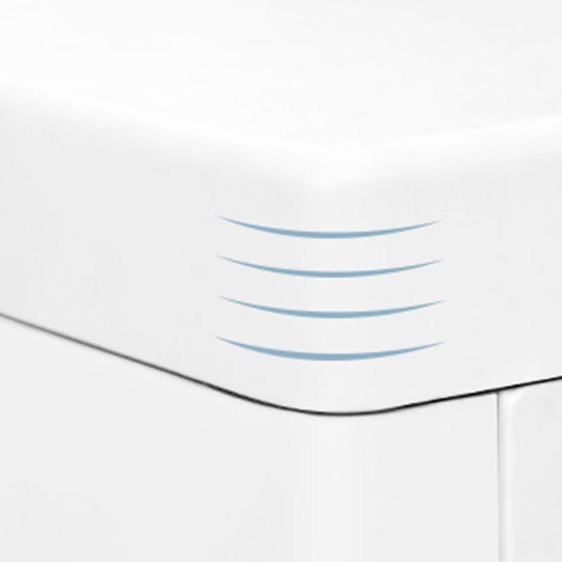 Non-Hanging Armoire with Drawer Contemporary Storage Cabinet