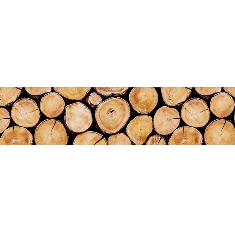 Countryside Wood Logs Wallpaper Border Brown Pick Up Sticks Wall Art for Dining Room