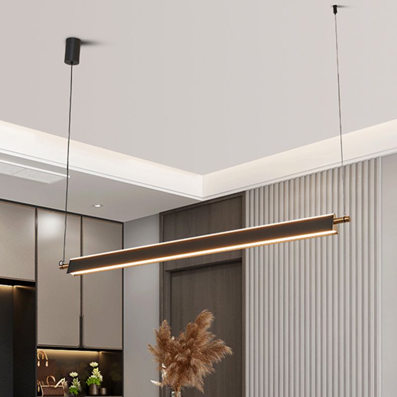 LED Linear Pendant Chandelier Contemporary Pendant Lighting for Living Room