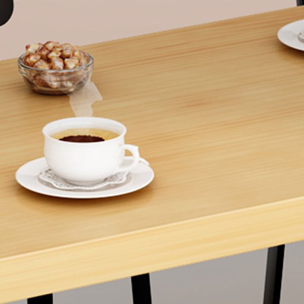 Coffee Shop Glam Bar Height Table Double Pedestal Solid Wood Hall/Pub Table