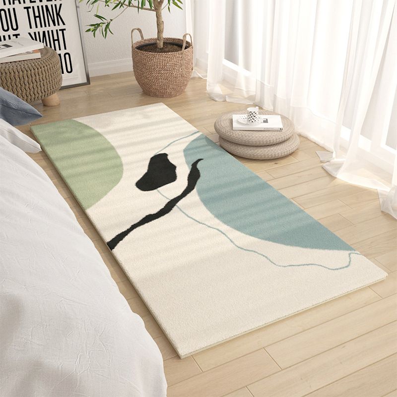 Paarse kinderen tapijt polyester kleurblok binnen tapijt wasbaar tapijt voor woningdecoratie