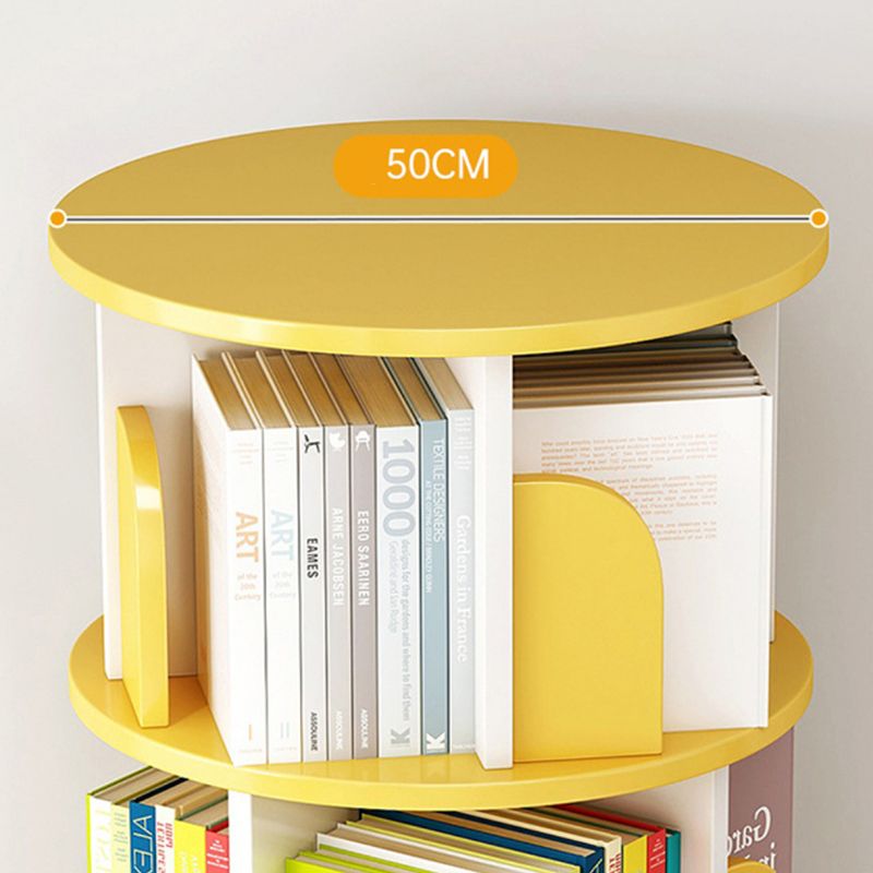 Engineered Wood Closed Back Bookcase Scandinavian Standard Bookshelf