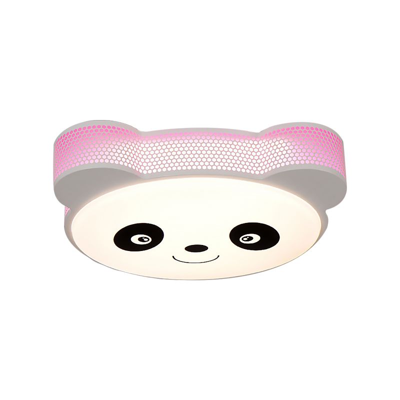 Cartoon Panda Unterputz-Deckenleuchte, Acryl-Deckenleuchte für den Kindergarten