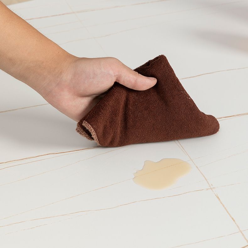 Sintered Stone Top Esstisch Rechteck Esstisch mit Acryl -Doppel -Sockelbasis