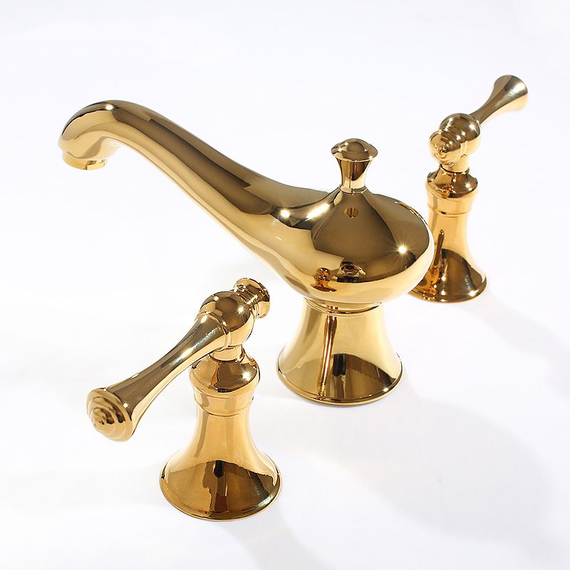 Traditional Deck Mounted Bronze Roman Tub Faucet Low Arc Roman Tub Faucet Set