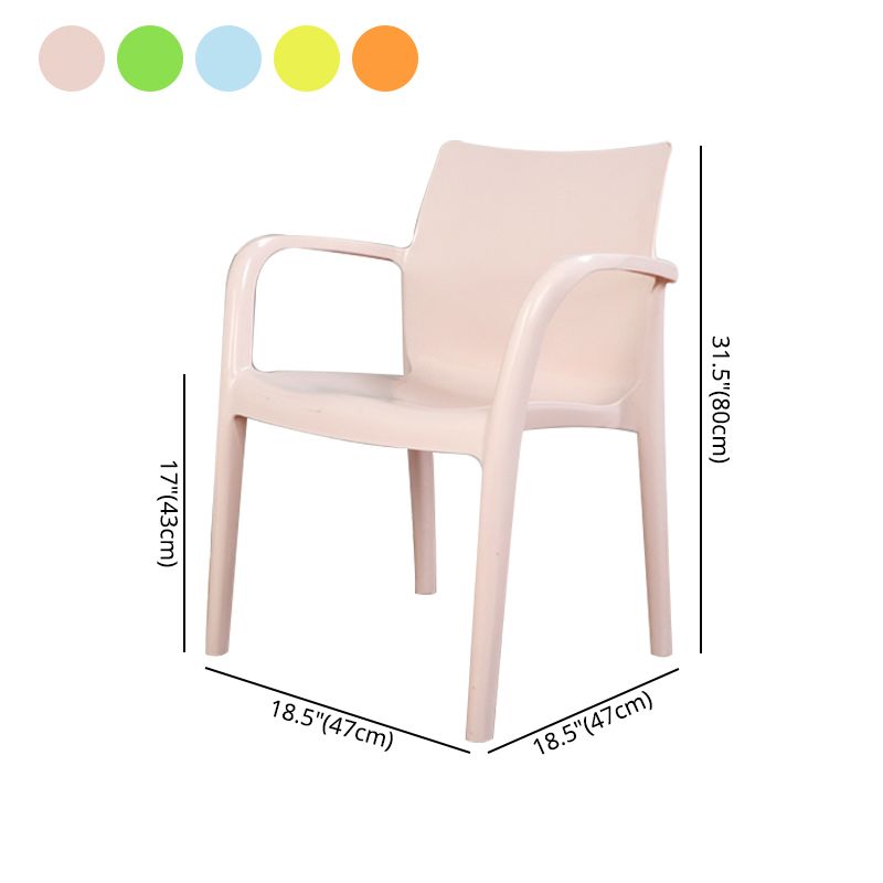 Sillas de comedor de cocina estilo moderno Sillones de comedor apilables (juego de 4)