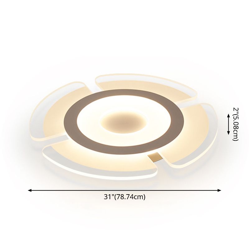 Simplicidad contemporánea LED TECHINE TODO ACRYLIC SHADE CREATIVO FIJA DE ILUMBACIÓN DE MONTAJE DE MONTAJE DE MONTAJE