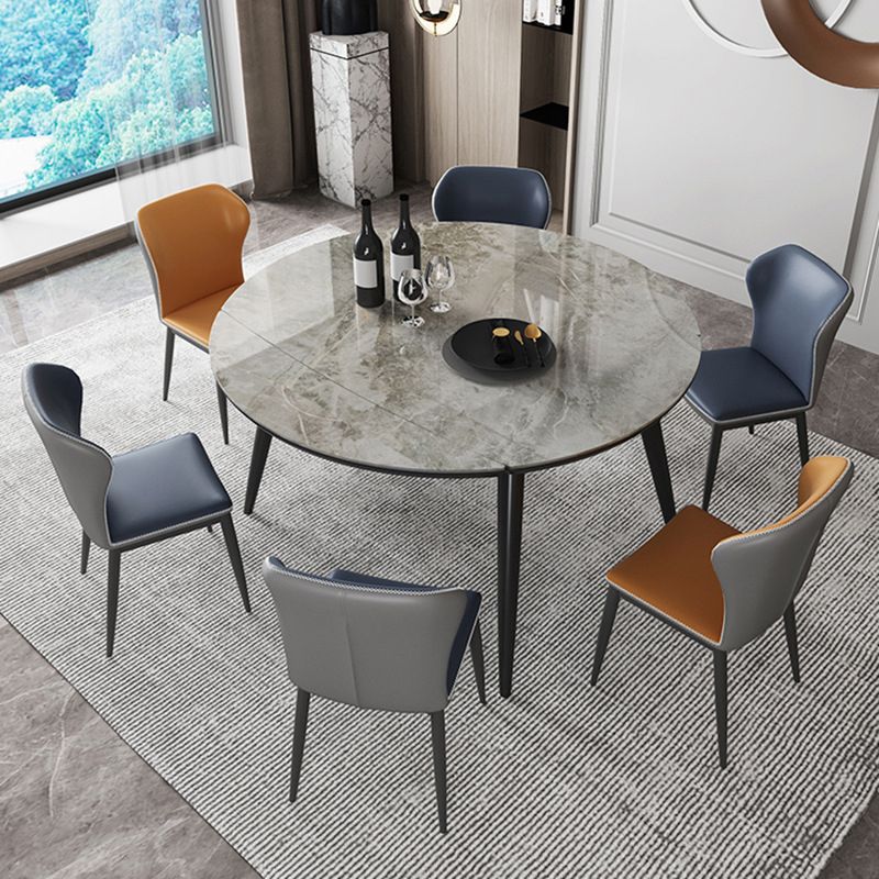 Modern Style Dining Room Dinner Table Round 4 Legs Dining Table