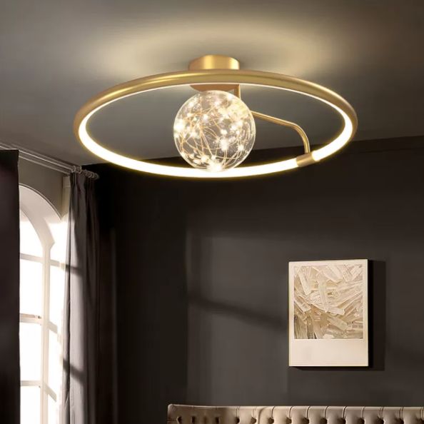 Moderne creatieve plafondlamp LED-cirkellicht Binnenlicht Slaapkamerlicht