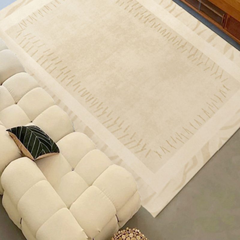 Wabi-Sabi Plain Rug Polyester Indoor Rug Non-Slip Carpet for Living Room and Bedroom