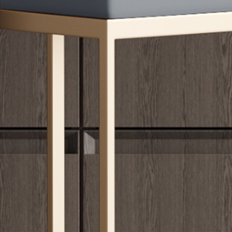 Modern Upholstered Counter Stool Bar-height Low Back Bar Stool with Footrest