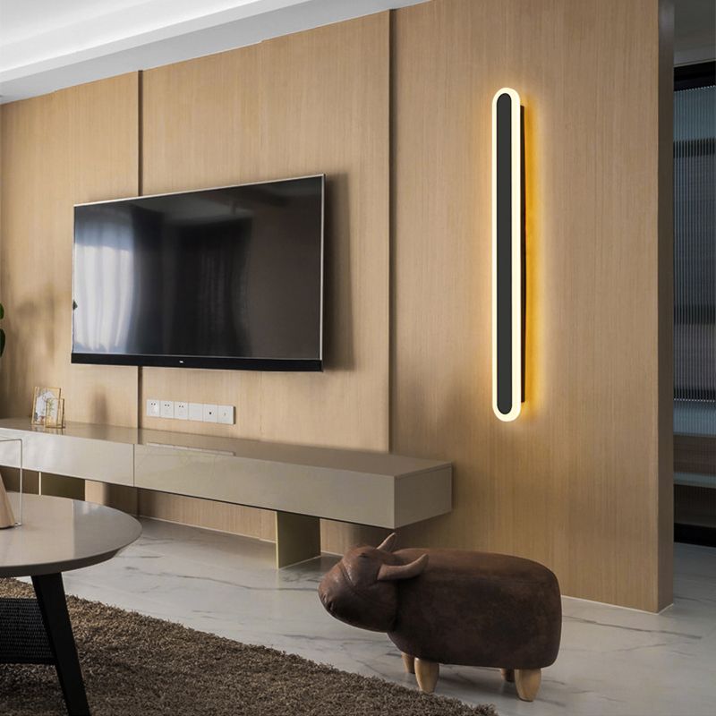 Metall Lineare Form Wandleuchten moderner Stil 1 Lichtwandmontage Licht