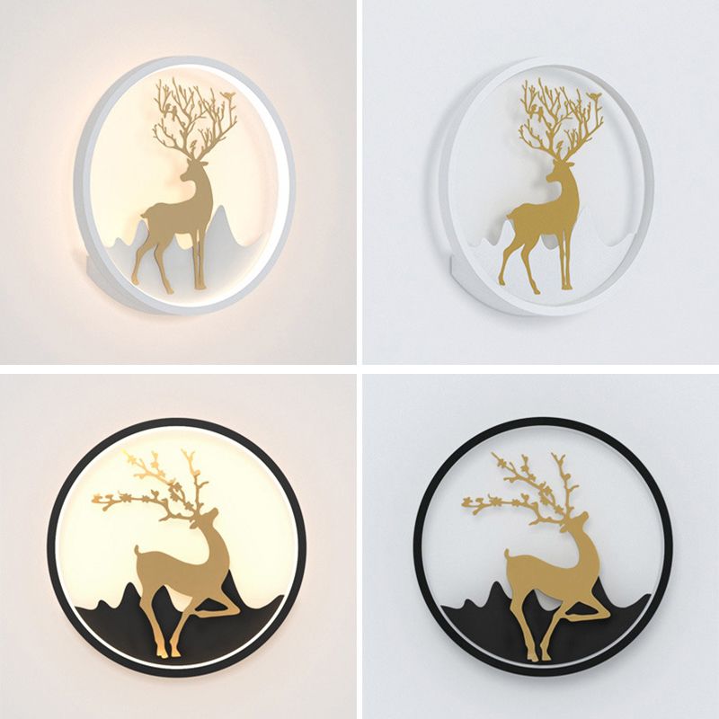 Circle Alluminio Light Minimalismo Minalismo a 1 luci a parete LED per camera da letto