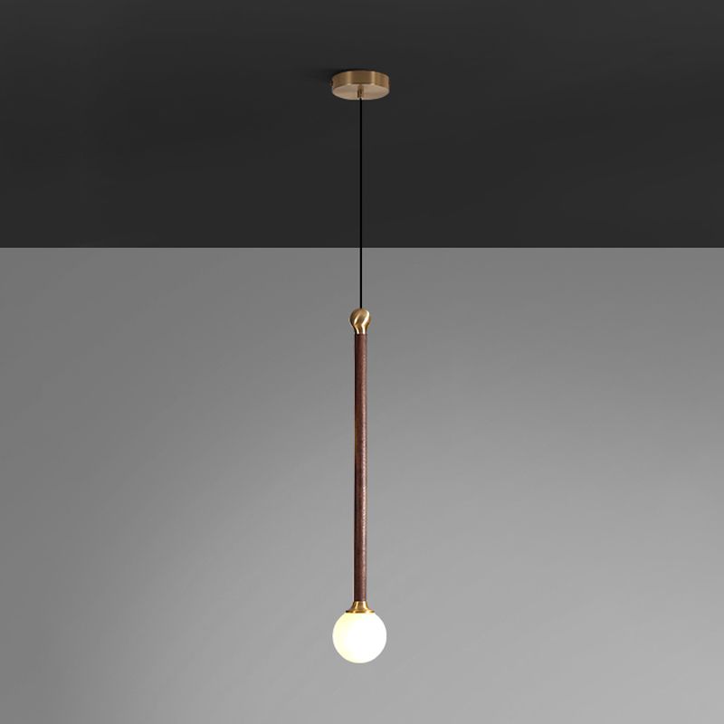 Multi -Light -kugelhaltiger Anhänger moderner Holzhängung Licht für Wohnzimmer