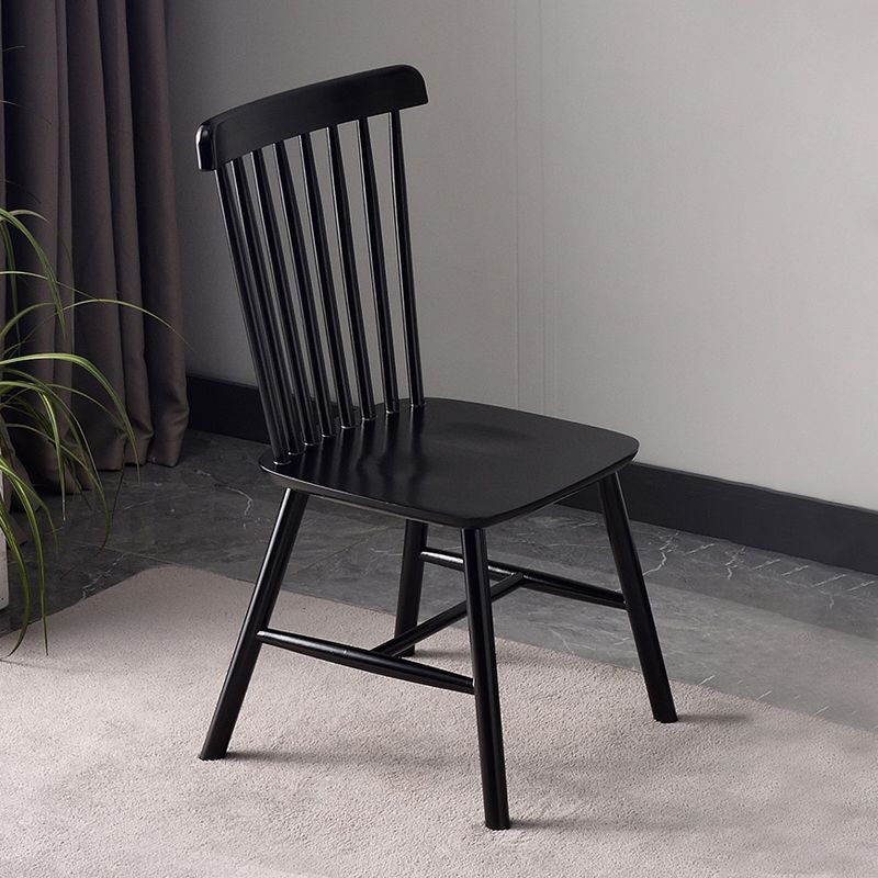 Sillas laterales contemporáneas de madera Sillas de comedor con respaldo Windsor para el hogar