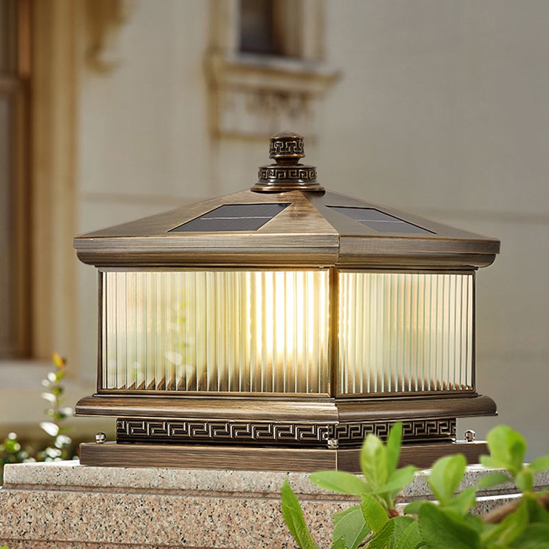 Household Pillar Light Creative LED Solar Lighting Fixture for Backyard