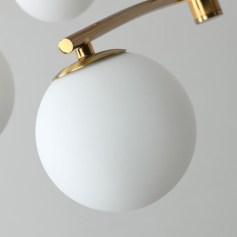 Lámpara colgante de restaurantes múltiples de la luz de la isla de metal moderno con sombra de vidrio