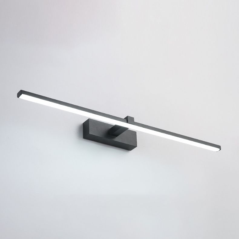 Metal Linear Shade Wall Sconce in Modern Concise Style Acrylic Mirror Wall Lighting