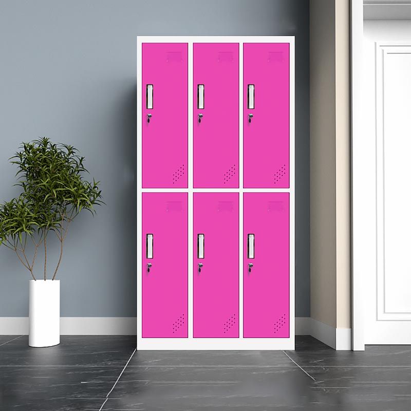 Contemporary Style Wardrobe Metal Home Wardrobe Closet With Lock
