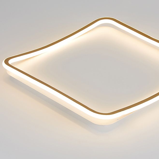 Gold Modernist Flush Mounted Ceiling Lights LED Flush Mount Lighting for Living Room