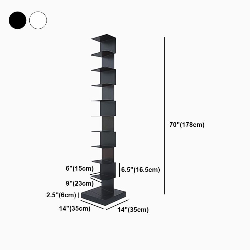 Invisible Bookshelf Contemporary Style Closed Back Bookcase for Home and Office
