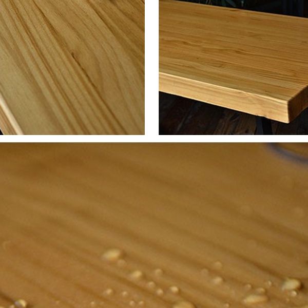 Pine Wood Industrial Dining Table Set 1/2/5 Pieces Wooden Dinette Set for Home