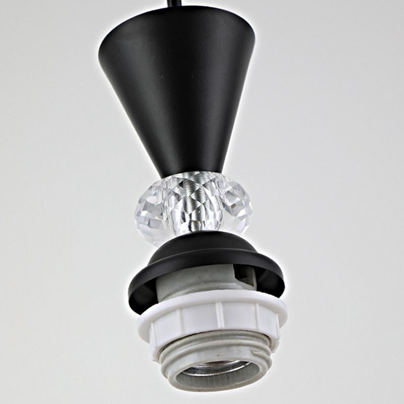 Modern Style Pendant Light Print Glass Shade Suspension Light for Dining Room