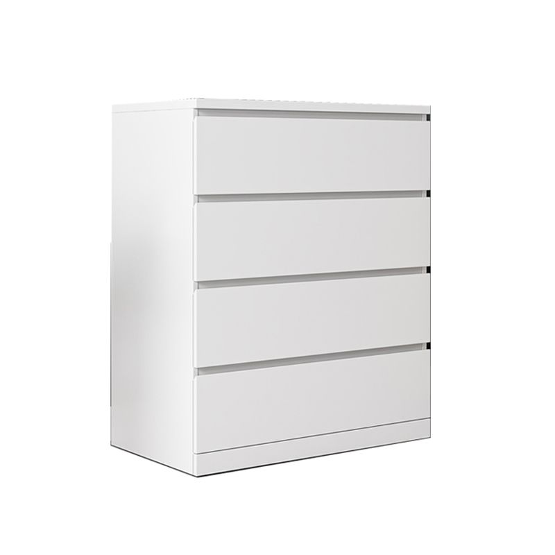 16" W White Storage Chest Modern Style Wooden Storage Chest Dresser with Drawers