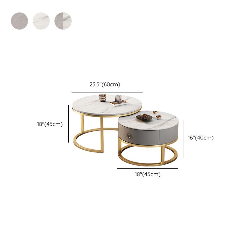 Slate Top Coffee Cocktail Table Frame Coffee or End Table with Drawe