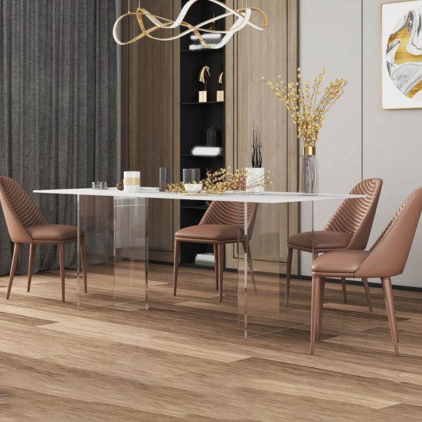 Modern Rectangle Sintered Stone Dining Table Set 1/4/5/6 Pieces Dining Set