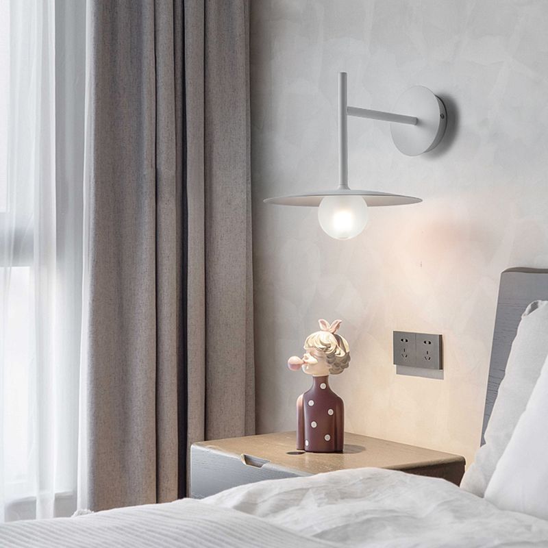 Industrial Style Metal Wall Mount Light Circle Shape Wall Lamp for Living Room