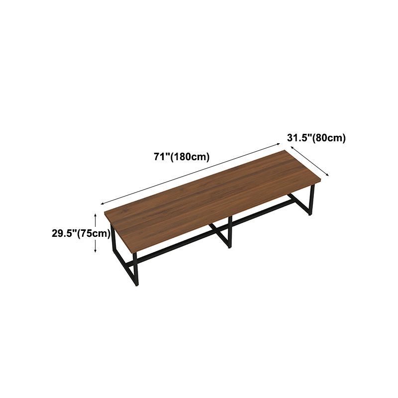 Industrial Solid Wood Table for Restaurant Dining Table with Trestle Base