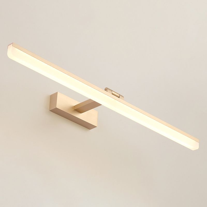 Nordic Simplicity Rectangular Wall Lights Plastic Sconce Light Fixtures for Bathroom