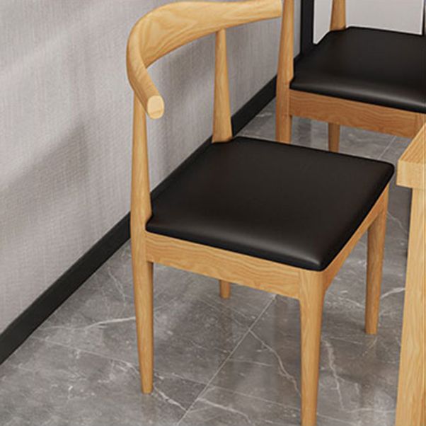 Traditional Dining Table Set 1/2/5 Pieces Rectangle Solid Wood Natural Dinette Set