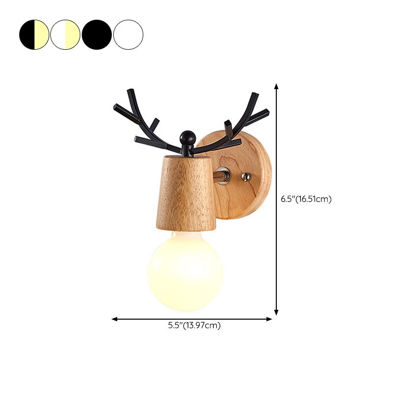 Nordic Style Iron Vanity Light Antler Shape Vanity Lamp for Living Room