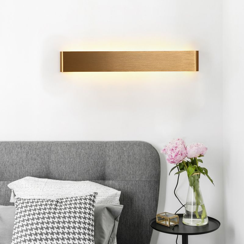 Square Shape Metal Wall Light Modern Style 1 Light Wall Mount Light Fixture