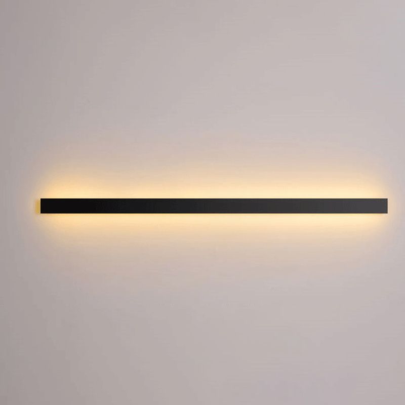 Metal Strip Wall Light Modern Linear Wall Light Sconce for Bedroom