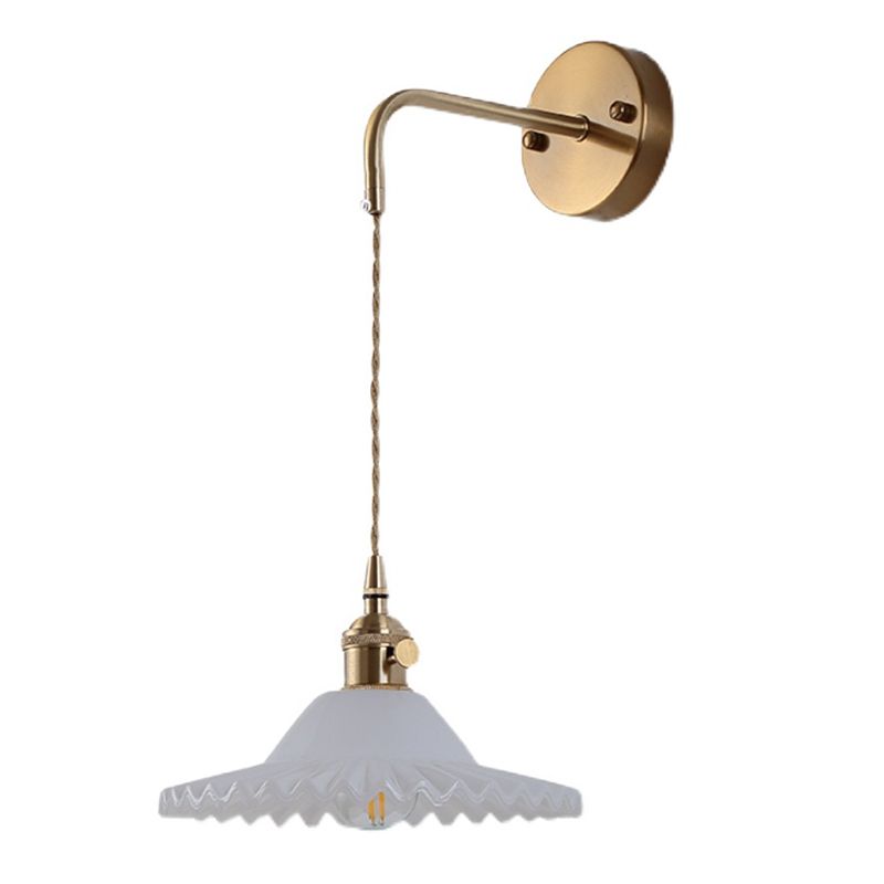 1 Light Geometric Wall Lights Industrial Style Glass Wall Lighting Ideas