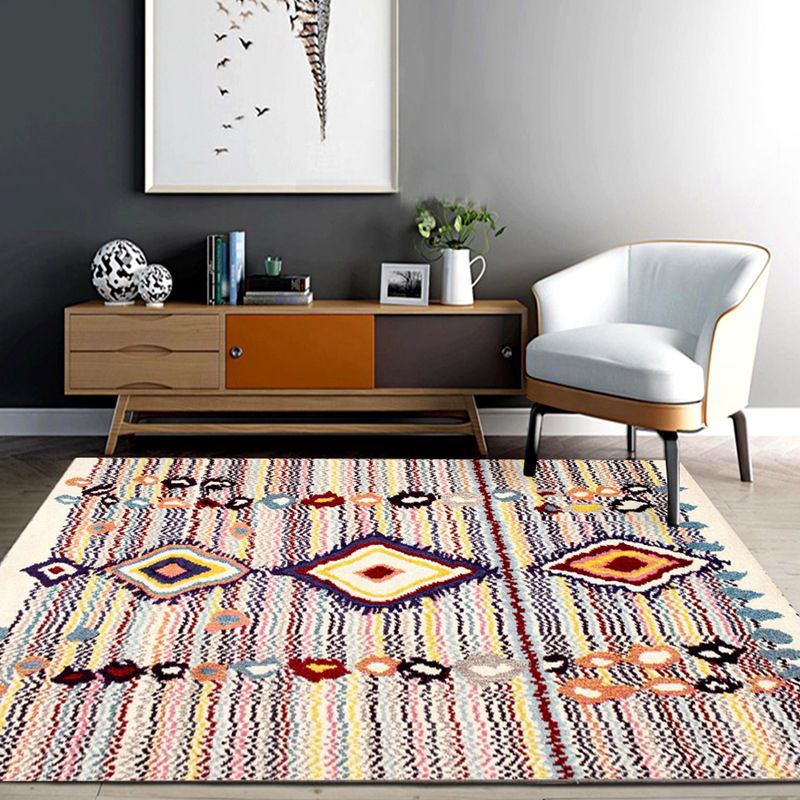 Americana Living Room Tapijt Multi-kleuren Southwestern Print Tapijt Polypropyleen Anti-slip Machine Wasbaar Rug