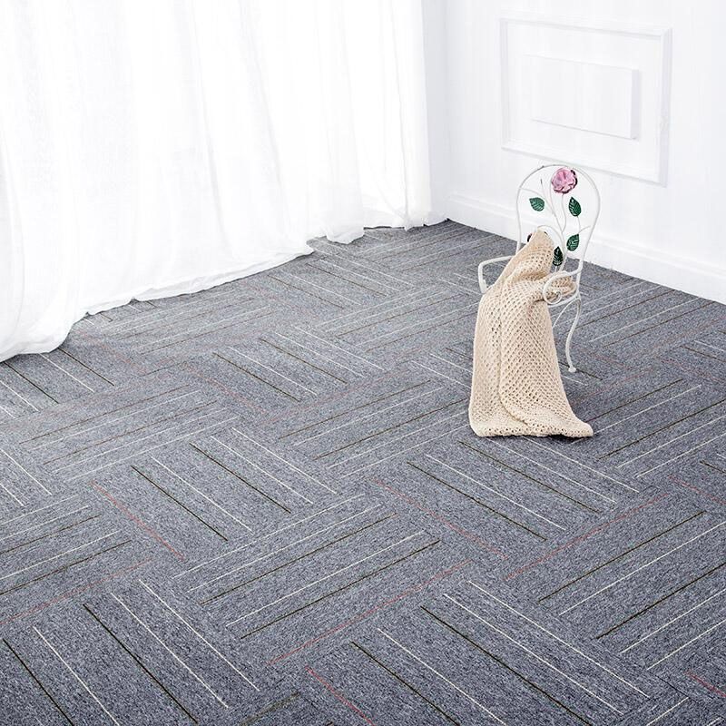 Modern Carpet Tiles Self Adhesive Level Loop Stain Resistant Carpet Tile