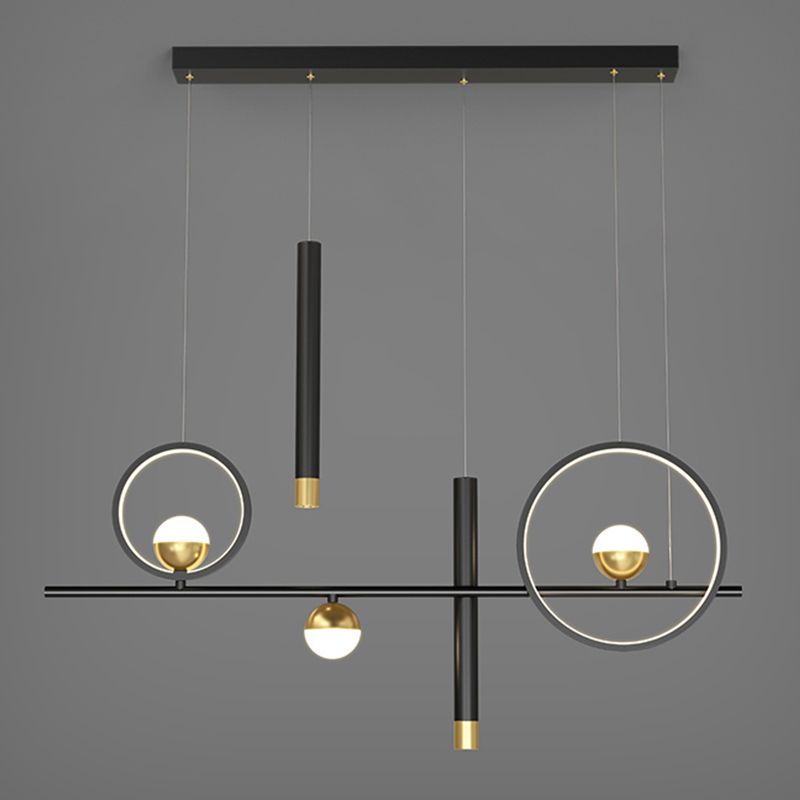 39,5 "Long Metal Illumining Simplicidad Costilización de techo Luz para comedor