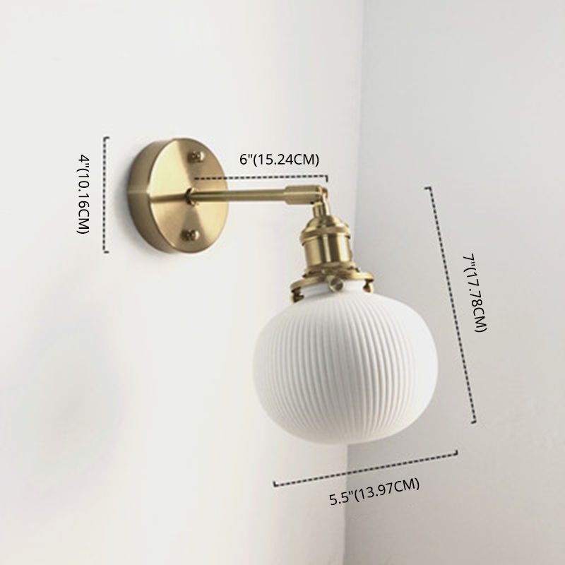 Postmodern Geometric Wall Mount Lighting Ceramic Wall Mounted Lighting for Bedroom