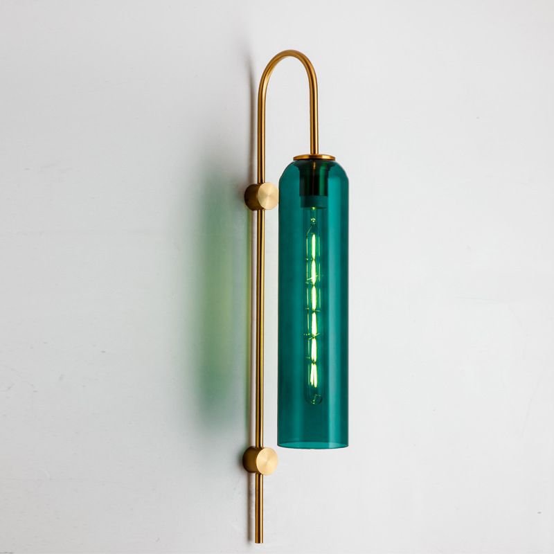 Contemporary Tubular Wall Lights 1 Bulb Living Room Sconce Light Fixture