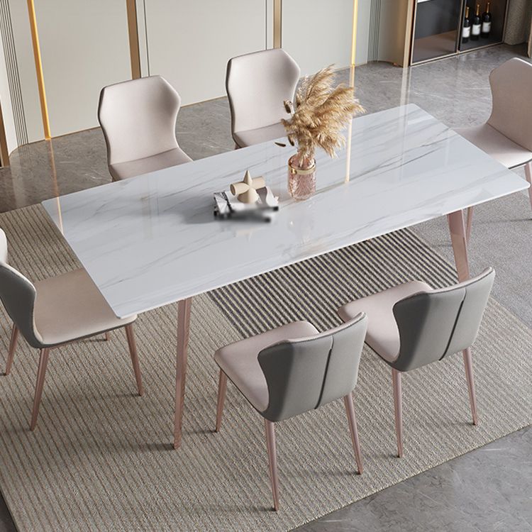 Designer Style Sintered Stone Top Dining Set 1/4/5/7 Pieces Kitchen Table with Chairs